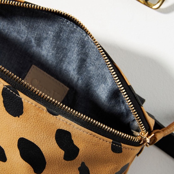 Clare V Tan and Black Leopard Belt Bag Fanny Pack - Picture 3 of 6